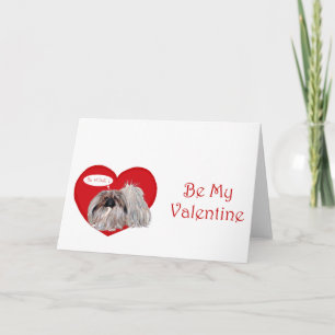 Festiva Tarjeta de felicitación Pekingese Valentine