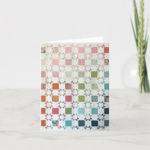 Tarjeta de Felicitación Personalizada de Colcha Ri