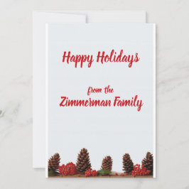 Festiva Tarjeta de Felicitación Personalizada de Vacacione