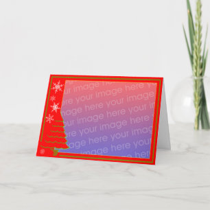 Festiva Tarjeta de Felicitación Personalizada del Árbol de