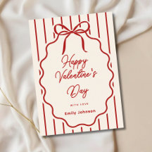 Tarjeta de felicitación personalizada elegante del