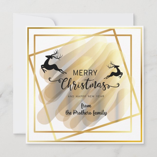 Festiva Tarjeta de felicitación plana (Anverso)