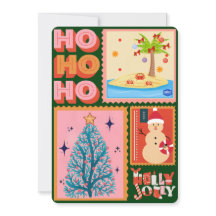 Tarjeta de felicitación plana de Navidades de Have