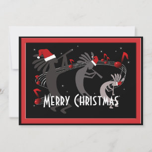 Festiva Tarjeta de felicitación plana para Navidades Kokop