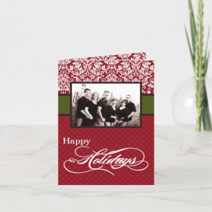 Festiva tarjeta de felicitación PLEGABLE personalizada 5x7