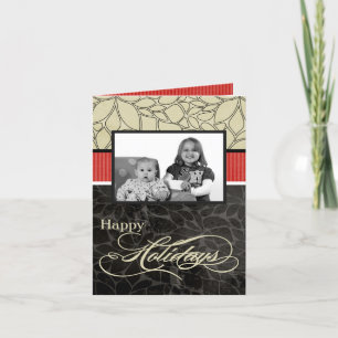 Festiva tarjeta de felicitación PLEGABLE personalizada 5x7