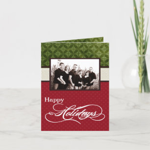 Festiva tarjeta de felicitación PLEGABLE personalizada 5x7