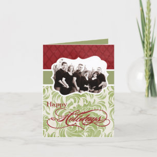 Festiva tarjeta de felicitación PLEGABLE personalizada 5x7