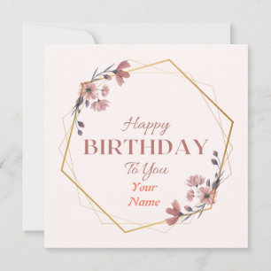 Festiva Tarjeta de felicitación por cumpleaños