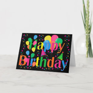 Festiva Tarjeta de felicitación por cumpleaños