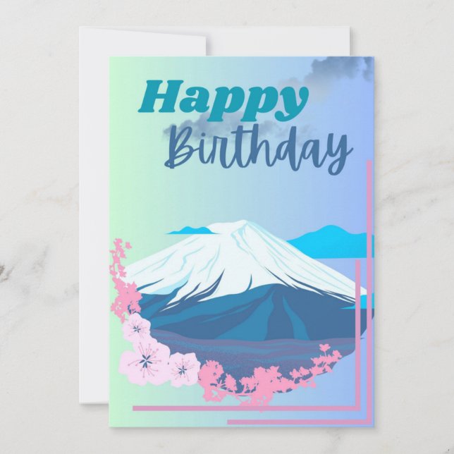 Festiva Tarjeta de felicitación por cumpleaños (tema de Ja (Anverso)