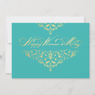 Festiva Tarjeta de felicitación por el Día de la Mujer