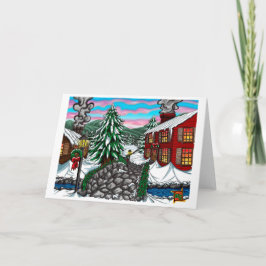 Festiva Tarjeta de felicitación por el día de los navidade