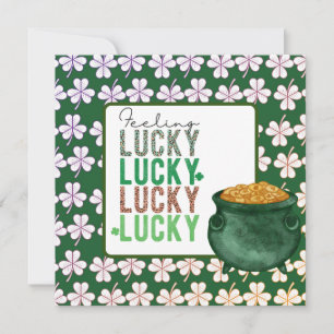 Festiva Tarjeta de felicitación por el Día de San Patricio