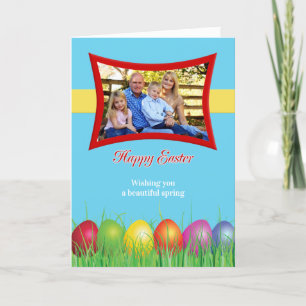 Festiva Tarjeta de felicitación por foto de Pascua