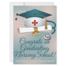 Tarjeta de Felicitación por Graduación en Enfermer