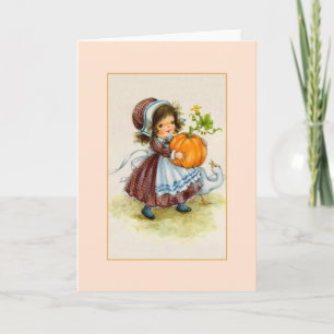 Festiva Tarjeta de felicitación por la cosecha de Acción d