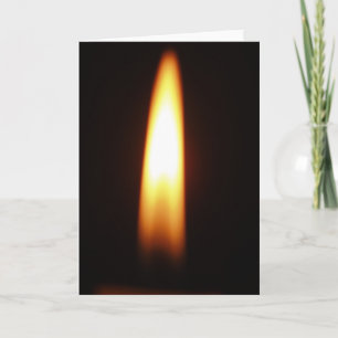 Festiva Tarjeta de felicitación por velas - interior en bl