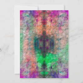 Festiva Tarjeta de felicitación Psychedelic Tie Dye Blank