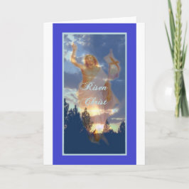 Festiva Tarjeta de felicitación religiosa de Pascua
