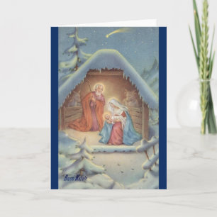 Festiva Tarjeta de felicitación religiosa italiana del