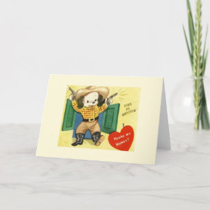 Festiva Tarjeta de felicitación retra del el día de San