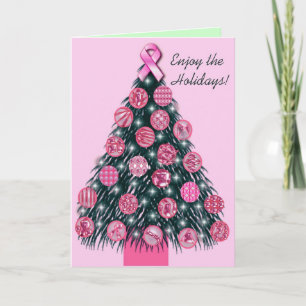 Festiva Tarjeta de felicitación rosada del día de fiesta