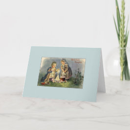 Festiva Tarjeta de felicitación rusa/ucraniana de pascua v