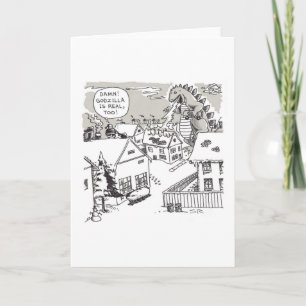 Festiva Tarjeta de felicitación Santa Shock