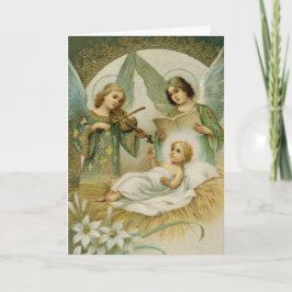 Festiva Tarjeta de felicitación (Scripture): Luke 2:14Glor