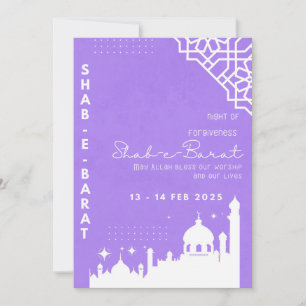 Festiva Tarjeta de felicitación Shab-e-Barat