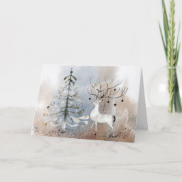 Festiva Tarjeta de felicitación Stag de Regal Navidades