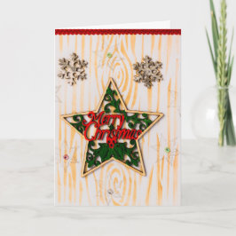 Festiva Tarjeta de felicitación Star para navidades