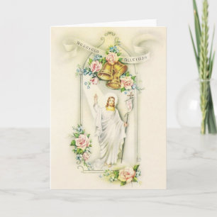 Festiva Tarjeta de felicitación subida polaco de señor