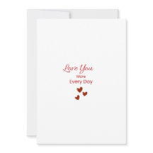 Tarjeta de Felicitación Te Amo Más Cada Día