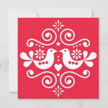 Tarjeta de felicitación tradicional de ornamento f