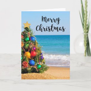 Festiva Tarjeta de felicitación tropical de las Felices
