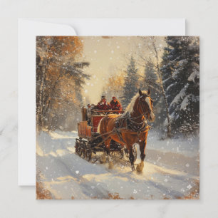 Festiva Tarjeta de felicitación Vintage para navidades
