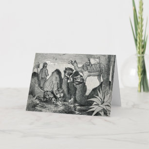 Festiva Tarjeta de felicitación Vintage Three Wise Men