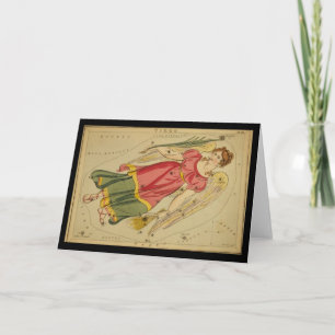 Festiva Tarjeta de felicitación Virgo