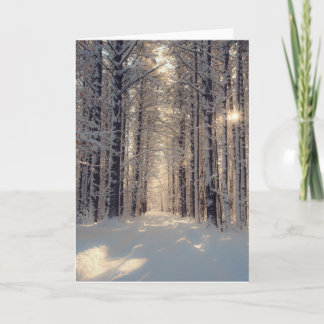 Festiva Tarjeta de felicitación Winter Wonderland Blank