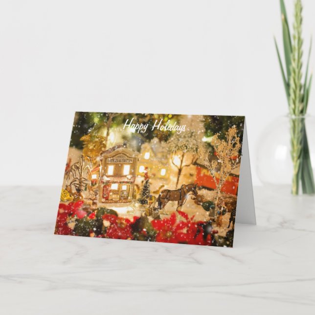 Festiva Tarjeta de felicitación Wonderland para navidades  (Anverso)