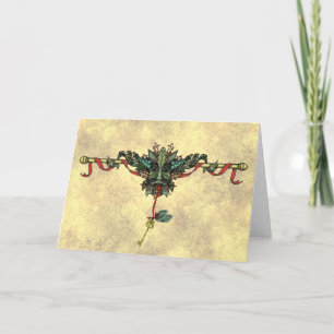 Festiva Tarjeta de felicitación "Yule Greenman"