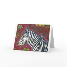 Tarjeta de felicitación Zebra de montaña