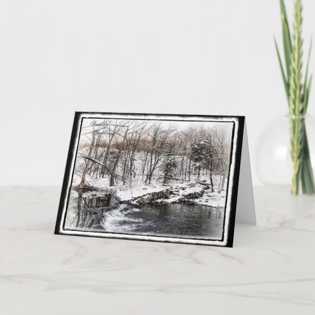 Festiva Tarjeta de felicitaciones a los Navidades de la te (Anverso)