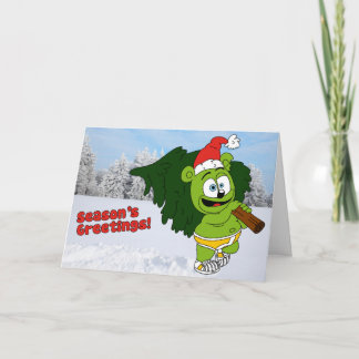 Festiva Tarjeta de felicitaciones a Navidades de temporada