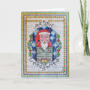 Festiva Tarjeta de felicitaciones cruzada de la mirada de