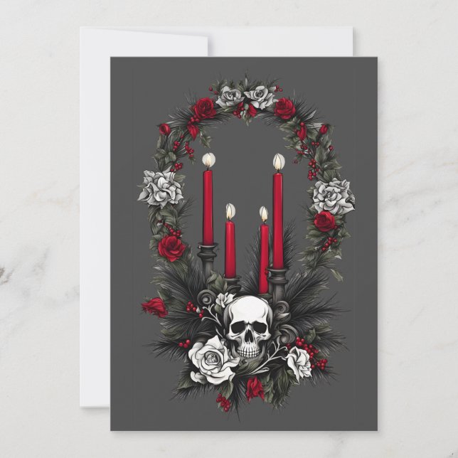 Festiva Tarjeta de Felicitaciones de Creepmas (Anverso)