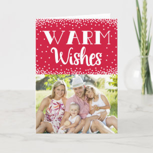 Festiva Tarjeta de Felicitaciones de Foto de Vacaciones co