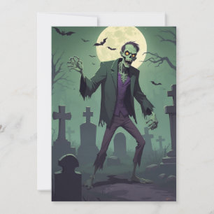 Festiva Tarjeta de Felicitaciones de Halloween - Entusiasm